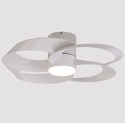 Lustra LED, Ventilator minimalist cu telecomanda, ROSE alb MA-8705