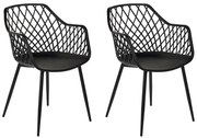 Set 2 buc scaune de sufragerie Nasza (negru). 1080358