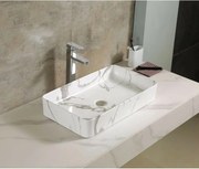 Lavoar pe blat stil marmura Rune Skadi 61 cm