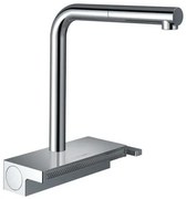 Baterie bucatarie Hansgrohe Aquno Select M81 250, dus extractibil, 2 jeturi, sBox, strecuratoare multifunctionala, crom - 73830000