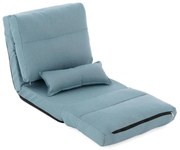 Fotoliu pliant confortabil, 220x60 x 14 cm, albastru deschis