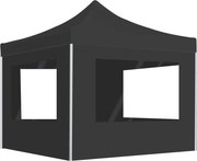 vidaXL Cort de petrecere pliabil cu pereți, antracit, 2x2 m, aluminiu