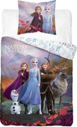 Lenjerie de pat pentru copii Regatul de gheaTa 2 alba