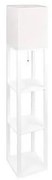 Lampadar cu rafturi 1xE27/60W/230V alb
