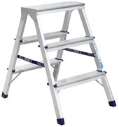 Alumet AD 7203 Scări duble din aluminiu, 2x 3trepte, 60 cm