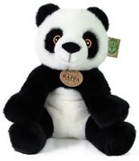 Panda din pluș Rappa, alb-negru, 27 cm