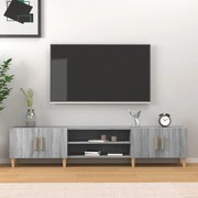 vidaXL Comodă TV, gri sonoma, 180x31,5x40 cm, lemn prelucrat