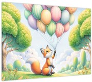 Tablou – Vulpe fericită (70x50 cm)