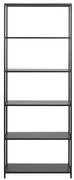 Bibliotecă neagră din metal 70x185 cm Newcastle – Actona