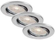 Brilo - Set 3x spot LED încastrat pentru baie, dimerizabil, DIMM LED/5,5W/230V IP23