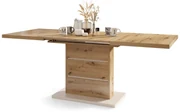 Mazzoni PIANO Stejar Artisan/Bej (Șampanie) - MASĂ EXTENSIBILĂ MODERNĂ PÂNĂ LA 200 cm!