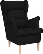 vidaXL Fotoliu, negru, 74x84x100 cm, textil