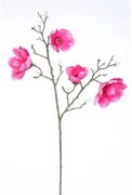 Floare artificială Magnolia roz, 86 cm