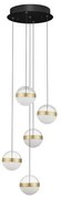 Lustra cu 5 Pendule LED stil modern ALAZ
