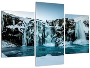 Tablou cu cascade înghețate (90x60 cm)