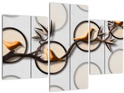 Tablou artistic - Păsărele pe creangă (90x60 cm)