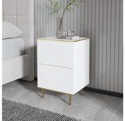 Noptieră Mamene 1 (marmură deschis + auriu) . 1094429
