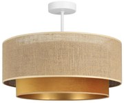 Plafonieră aplicată SARTA 1xE27/60W/230V cupru/jută