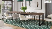 MAZZONI EXPORT IRIS Bej Latte (material Monza 60) - SCAUN MODERN TAPIȚAT BOUCLÉ PENTRU SALON/SUFRAGERIE LOFT