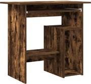 vidaXL Birou, stejar fumuriu, 80x45x74 cm, lemn prelucrat