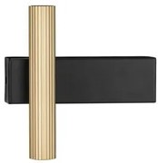 Aplica Spot LED stil minimalist PARON negru/auriu, NVL-9060242