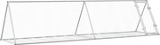 vidaXL Cușcă de iepuri, argintiu, 400x105x91 cm, oțel galvanizat