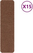 vidaXL Tălpici Antiderapante pentru Trepte 15 pcs Galben 75 x 20 cm PP