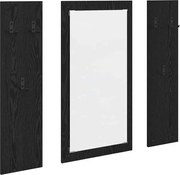 vidaXL Răcător de paltoane montat pe perete Pe perete Stejar Negru