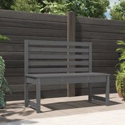 vidaXL Bancă de grădină, gri, 109 cm, lemn masiv de pin