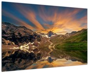 Tablou - Oglindirea în lacul montan (90x60 cm)