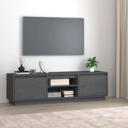 vidaXL Comodă TV, gri, 140x35x40 cm, lemn masiv de pin