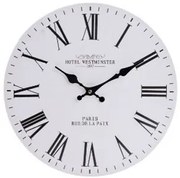 Ceas de perete Hotel Westminster, diam. 34 cm, lemn