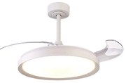Lustra LED CCT cu ventilator si telecomanda MISTRAL alb MA-8826