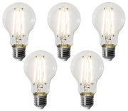 Set de 5 becuri LED E27 reglabile A60 8W 900 lm 3000K