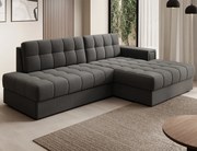 Coltar extensibil dreapta 3 locuri ELTAP, RT-06SO, Blezalt, 240x150x82 cm, lemn/poliester, gri inchis