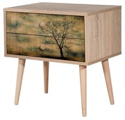 Măsuță de noptieră Two Sonoma Oak