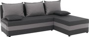 Set de canapea universal, gri/gri deschis, PAGI COLţ UNI