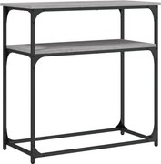 vidaXL Măsuță consolă, gri sonoma, 75x35,5x75 cm, lemn prelucrat