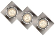 Lucide 11002/15/12 - SET 3x Lampa incastrata LED FOCUS 1xGU10/5W/230V crom