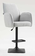 HR280KW Scaun Gri Boucle cu Bază Neagră