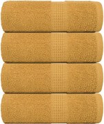 vidaXL Prosoape de oaspeți, FROGN, 4 buc., aurii, 30x50 cm, 360 g/m²