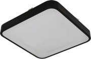 Lampă de tavan cu senzor WILTON 2xE27/60W/230V 33x33 cm neagră