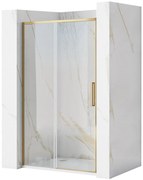 Paravan de dus REA Rapid Slide 120 Gold Brush