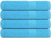 vidaXL Prosoape FROGN 4 buc., turcoaz, 100x200 cm, 360 g/m²