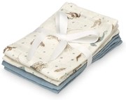 Prosopele de spălat pe corp galben-deschis 4 buc. din bumbac organic 30x30 cm Sea Garden – Cam Cam Copenhagen