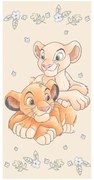 Disney Regele Leu Simba &amp; Nala Prosop de baie, Prosop de plajă Galben 70*140cm