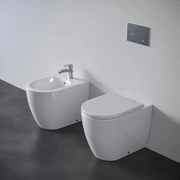 Set vas WC pe pardoseala Ideal Standard Ellisse BTW cu capac softclose alb si bideu