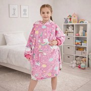 Zaparkorun Hanorac pentru copii care strălucește în întuneric - pink