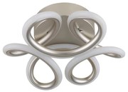 Plafonieră LED Globo 67386-24S MELISAND 24W/230V d. 26 cm crom mat