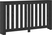 vidaXL Capac pentru radiator Stejar Negru 149 x 20 x 82 cm